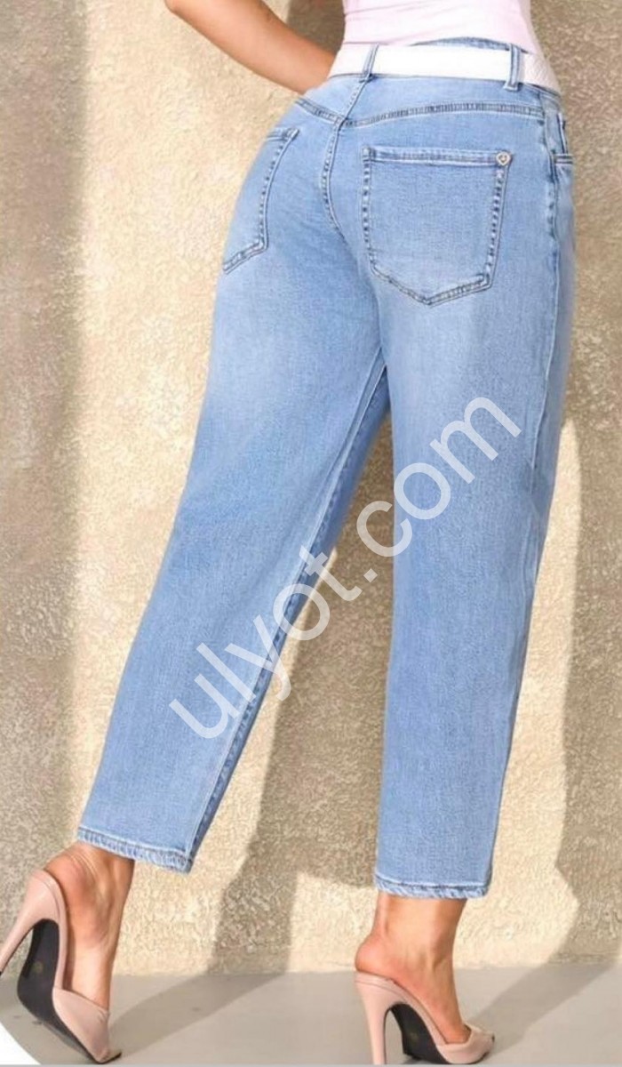 ДЖИНСЫ M.SARA (L-4XL) СИНИЙ 562-5