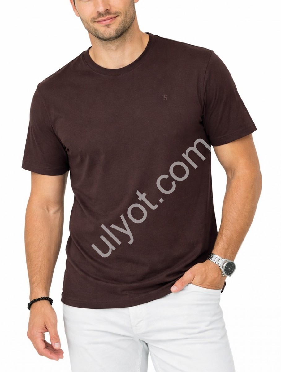 ФУТБОЛКА VIP STONES (M-2XL) ШОКОЛАД 1100