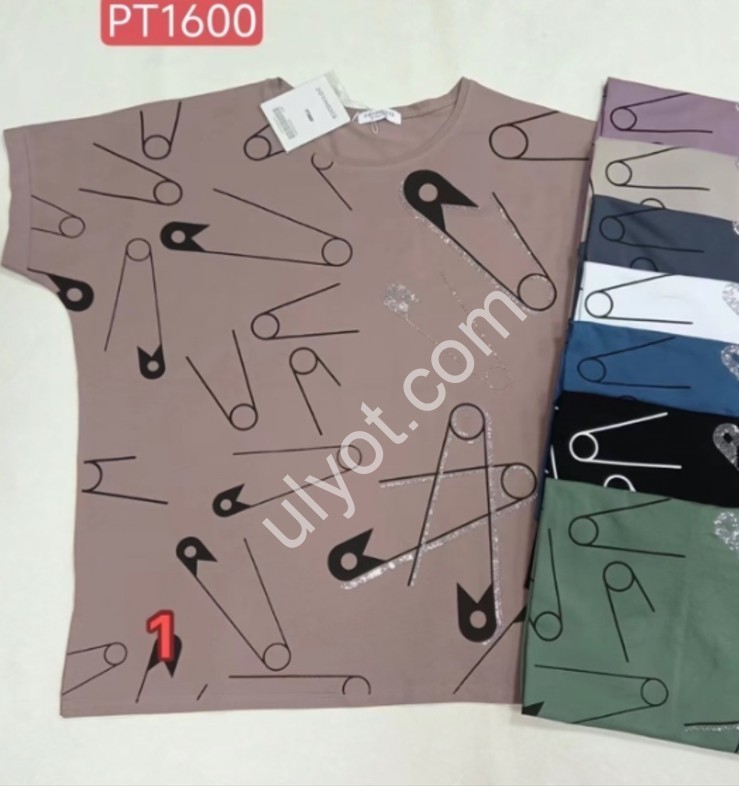 ФУТБОЛКА (ONE SIZE 56-58) МИКС PT1600