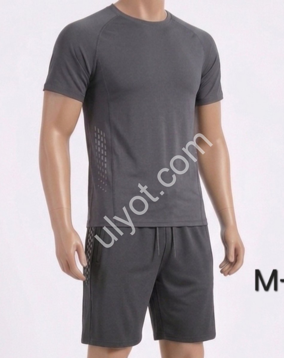 КОСТЮМ (M-3XL) СЕРЫЙ 