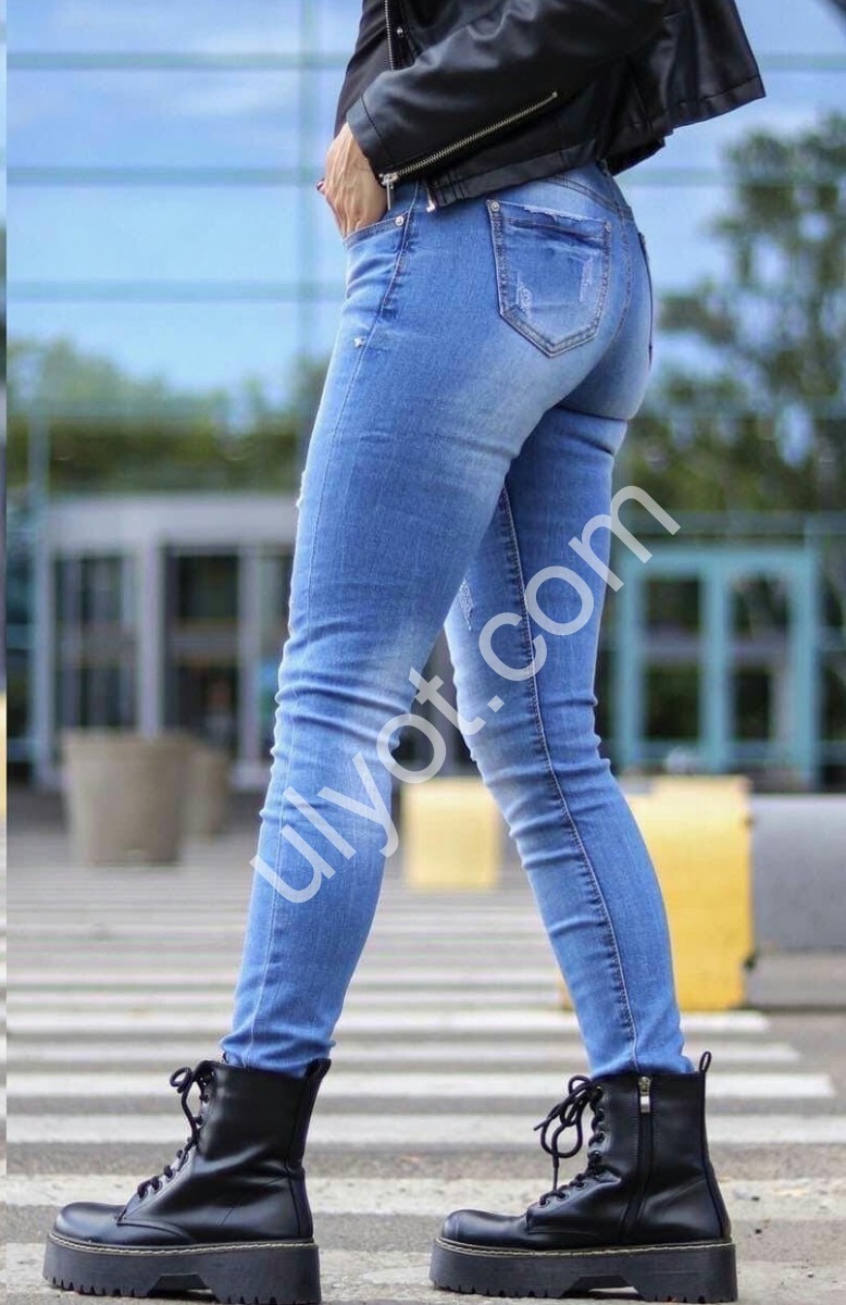 ДЖИНСЫ (40-48) СИНИЙ 