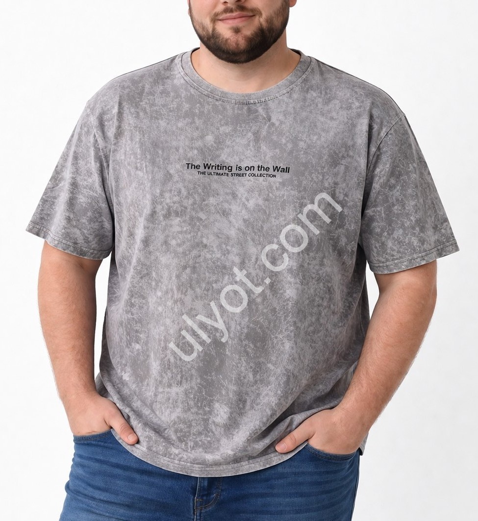 ФУТБОЛКА BIGLIVER (3XL-6XL) СИНІЙ 5653