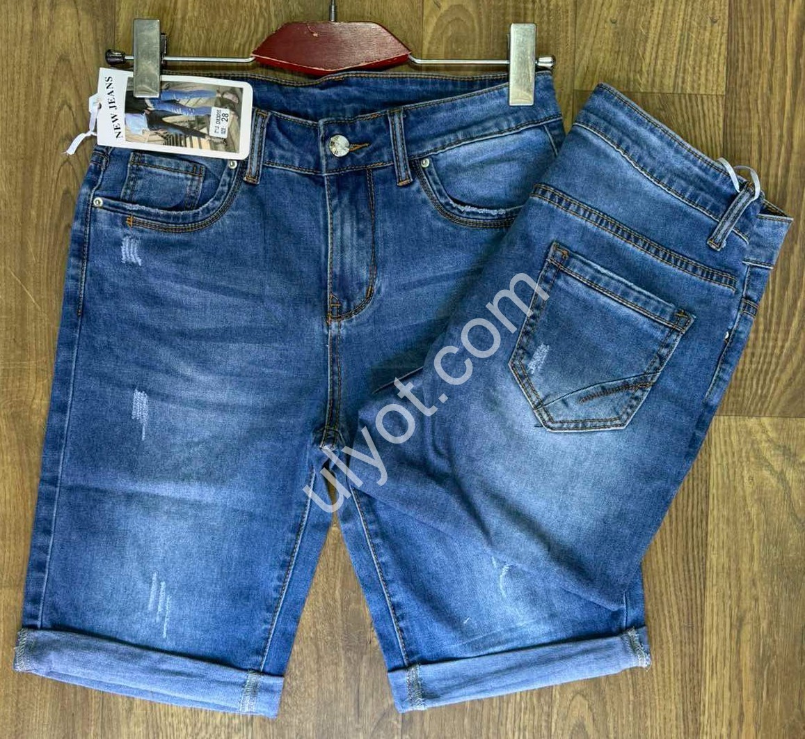 ШОРТЫ NEW JEANS (28-33) СИНИЙ 3015