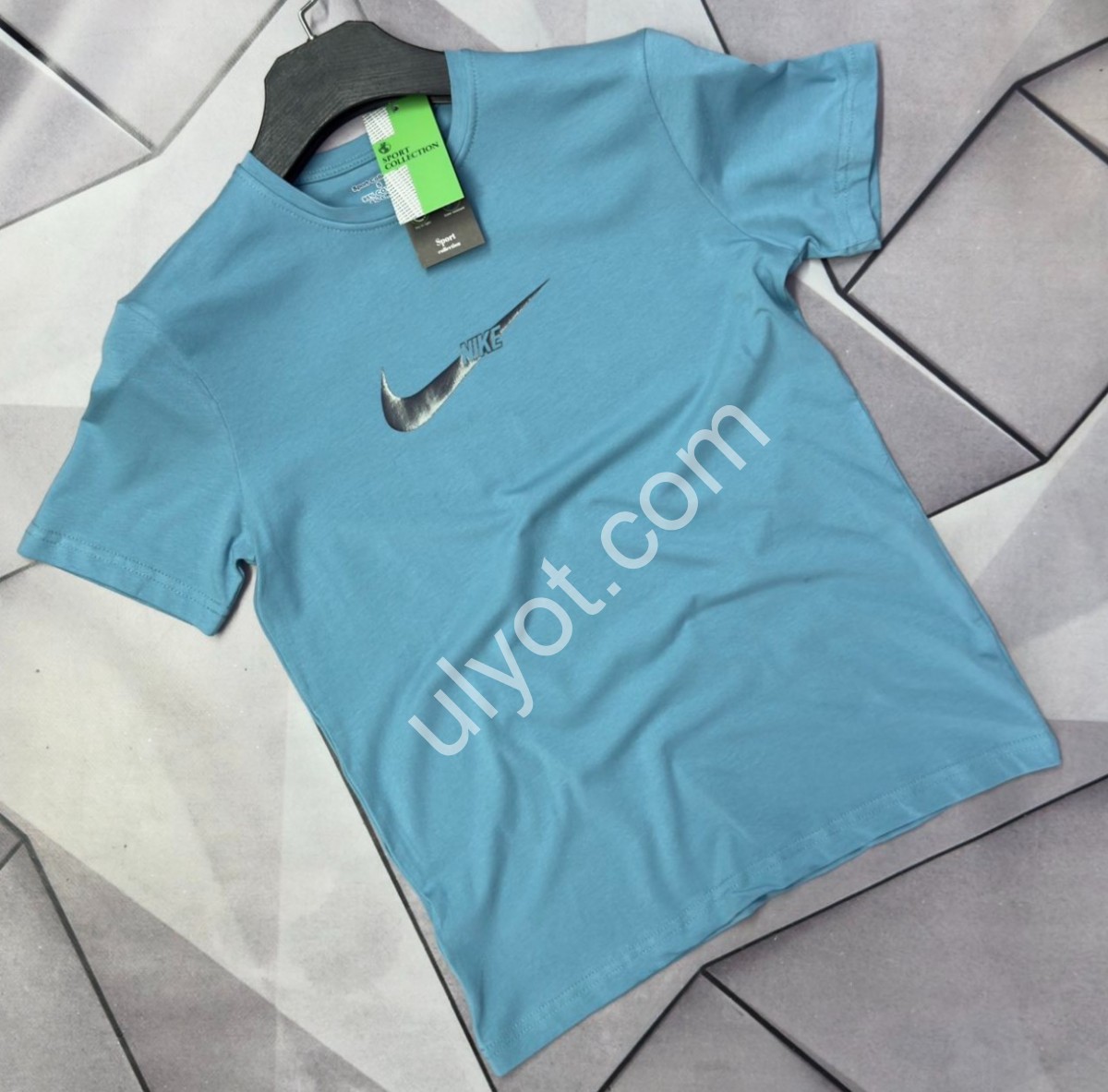 ФУТБОЛКА N02 (S-2XL) ГОЛУБОЙ 