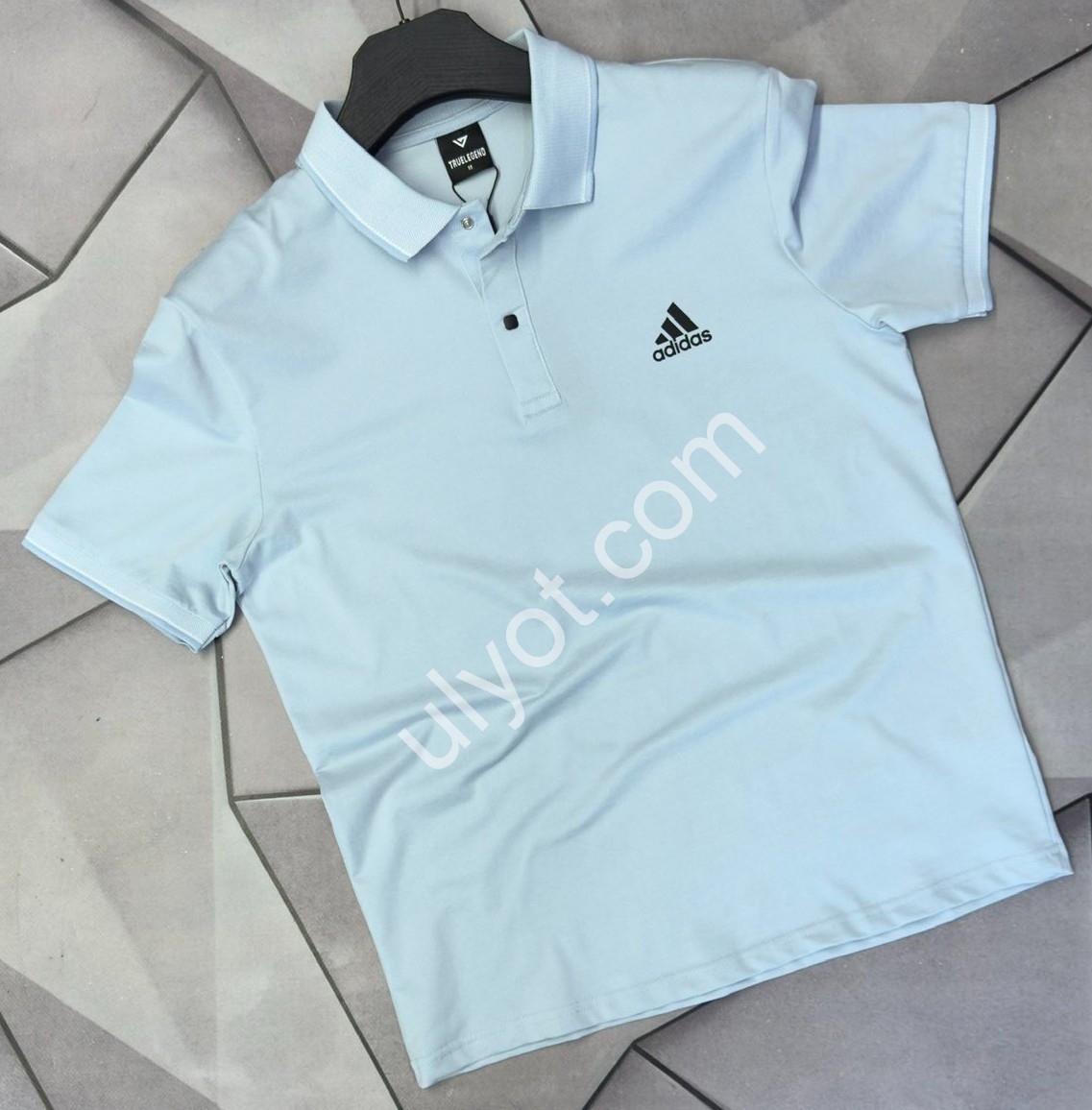 ФУТБОЛКА-ПОЛО A01 (S-2XL) СВ.ГОЛУБОЙ 