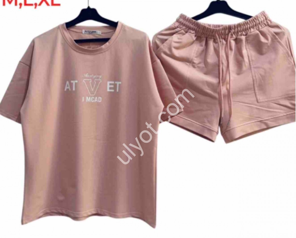 КОСТЮМ (M-XL) ПУДРА 1088