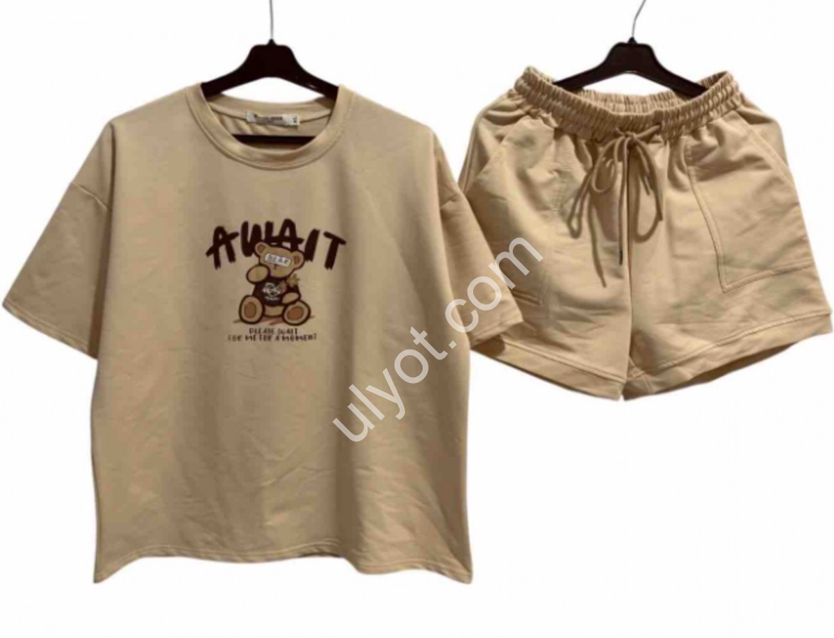КОСТЮМ (M-XL) БІЖ 1087