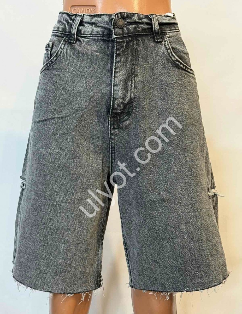 ШОРТЫ JEANS DENIM (30-36) СЕРЫЙ 13385