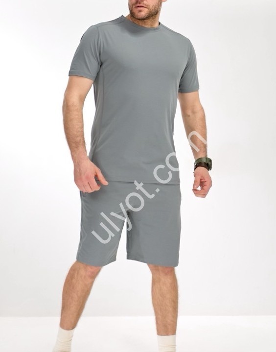 КОСТЮМ AUDSA (M-3XL) СВ.СЕРЫЙ A181