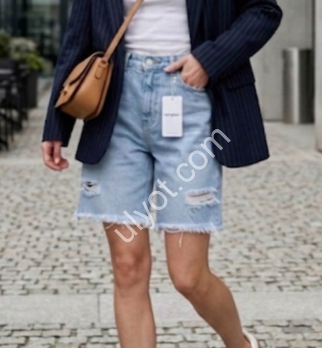 ШОРТИ TOP SHOP (25-32) БЛАКИТНИЙ 4004