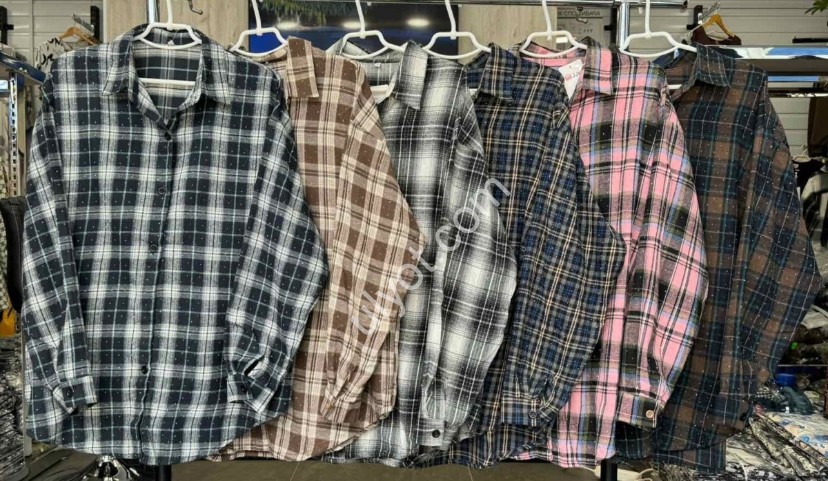 СОРОЧКА JJF (3XL-6XL) КАМІННІ Т.КОРИЧНЕВИЙ 7771