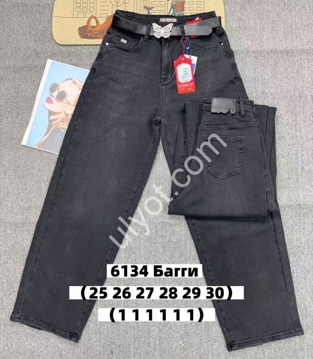 ДЖИНСЫ RTROOSS (25-30) Т.СЕРЫЙ 6134
