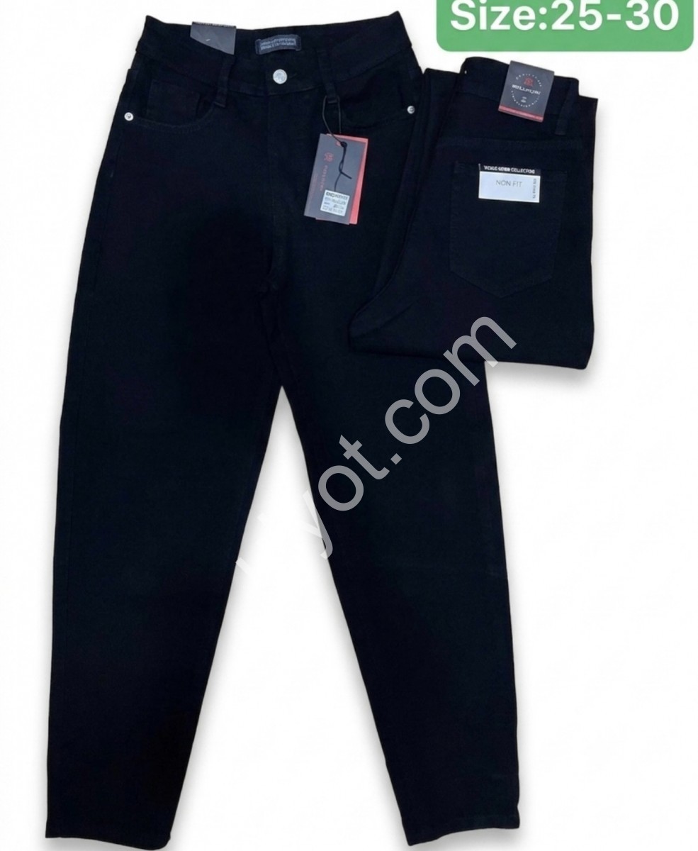 ДЖИНСЫ RELUCKY (25-30) ЧЕРНЫЙ 346-2