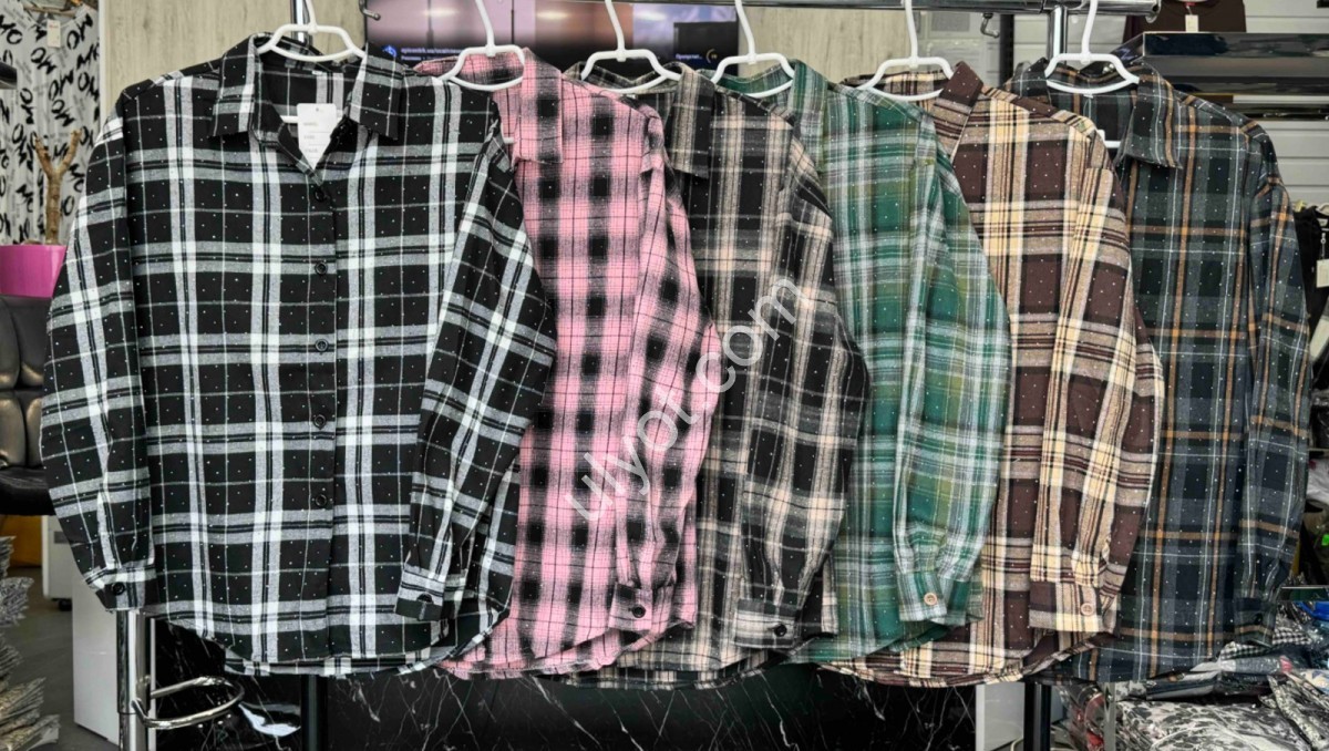Сорочка JJF (XL-4XL) КАМ'ЯНІ Т.СІРИЙ 9931