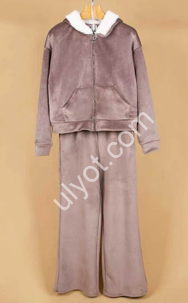 КОСТЮМ (M-3XL) ПРЯМОЙ МИКРОМЕХ Т.СЕРЫЙ 7002