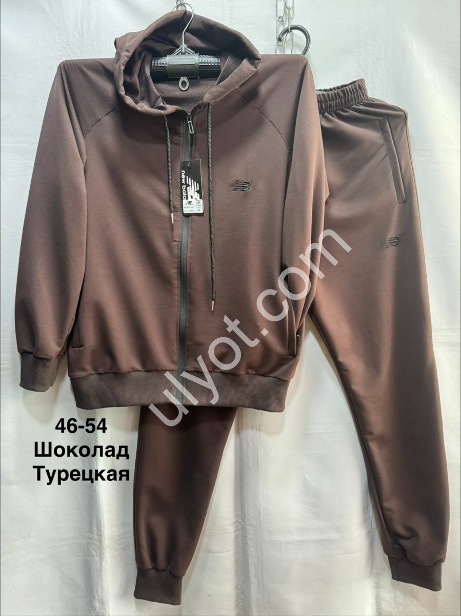 СПОРТ.КОСТЮМ NB02 (46-54) МАНЖЕТ ШОКОЛАД 