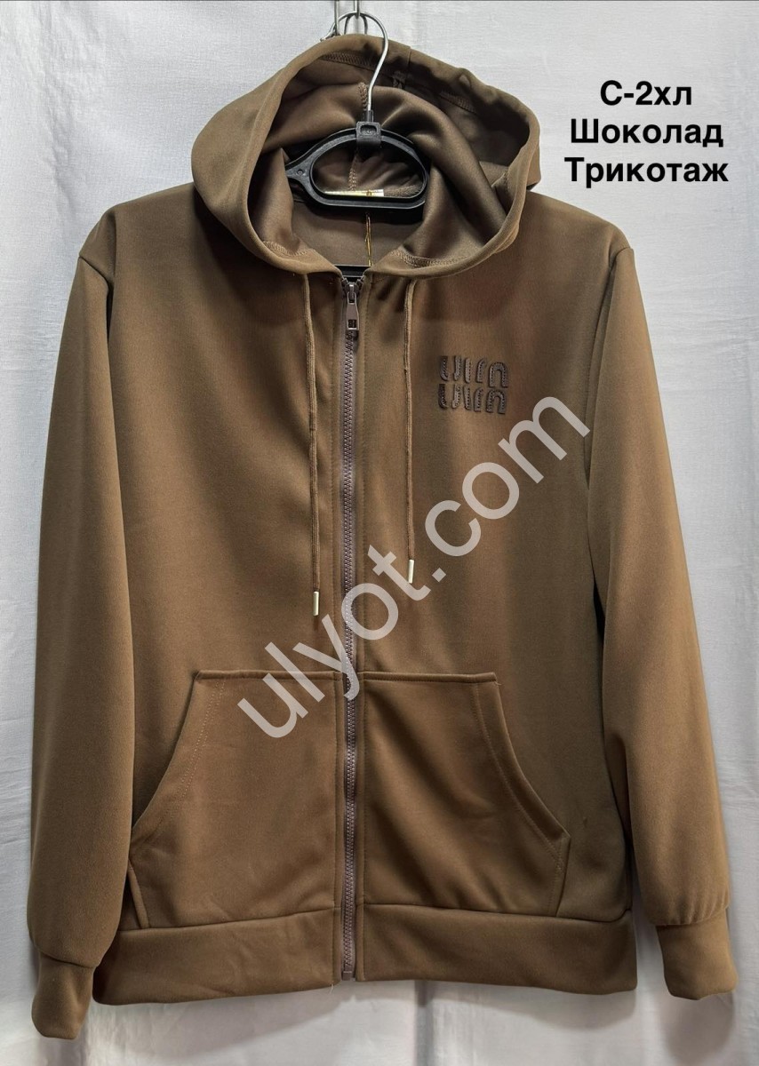 КОФТА ЗМІЙКА (S-2XL) ШОКОЛАД 2091