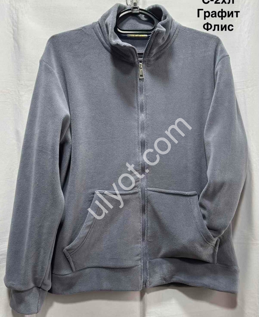 КОФТА ЗМЕЙКА (S-2XL) ФЛИС ГРАФИТ 2061