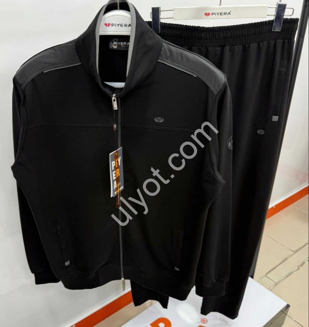 CПОРТ.КОСТЮМ ПИЕРА (XL-3XL) ПРЯМОЙ ЧЕРНЫЙ 7937