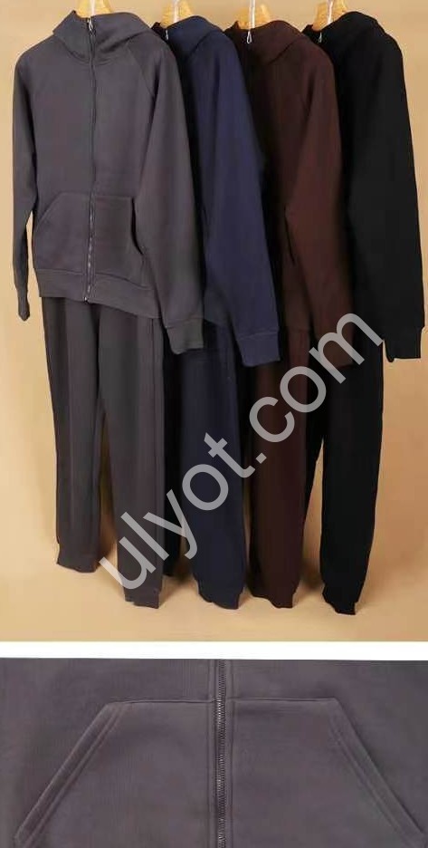 КОСТЮМ JJF (L-4XL) МИКРОМЕХ МАНЖЕТ КОРИЧНЕВЫЙ 8000