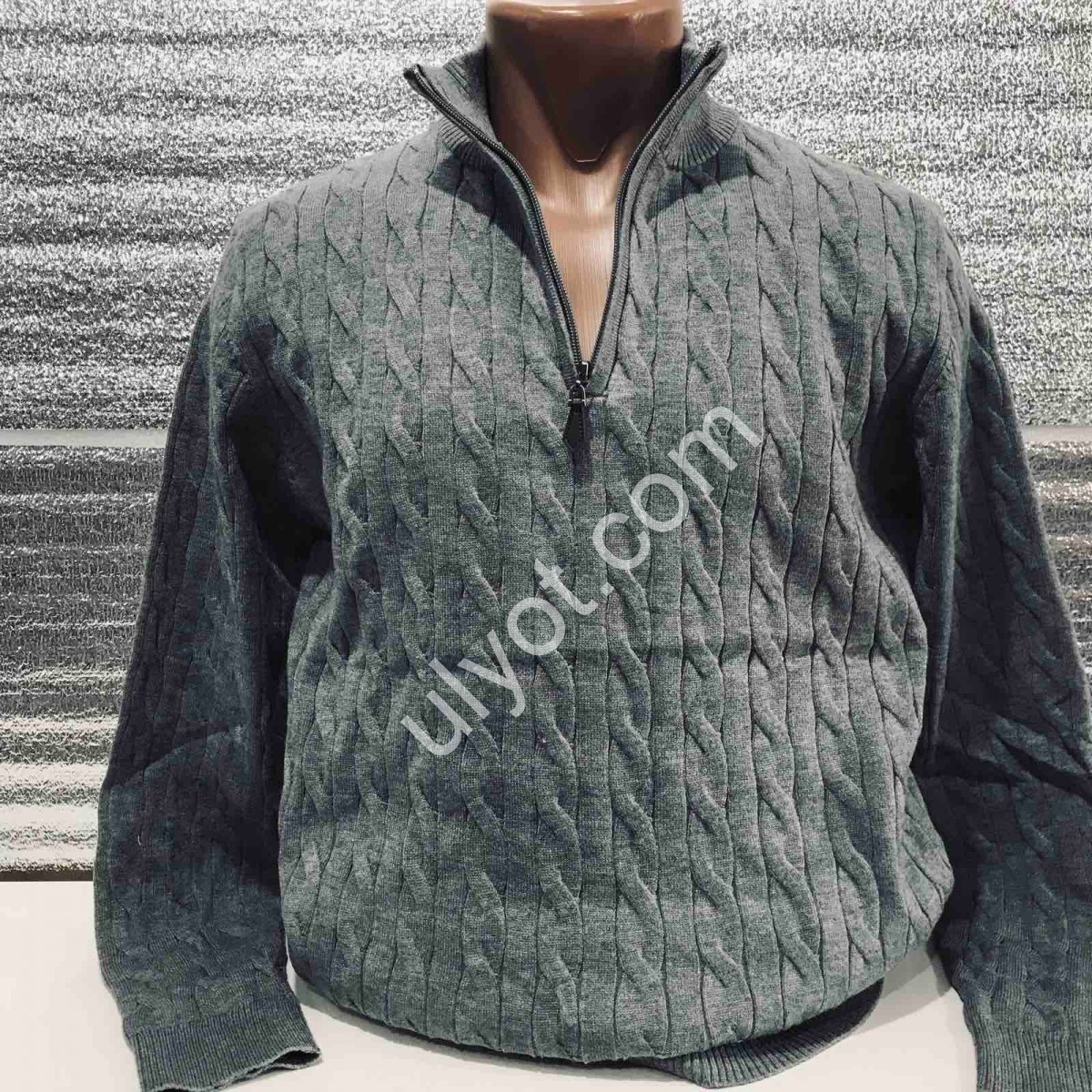 СВИТЕР MJ (M-2XL) СЕРЫЙ 131