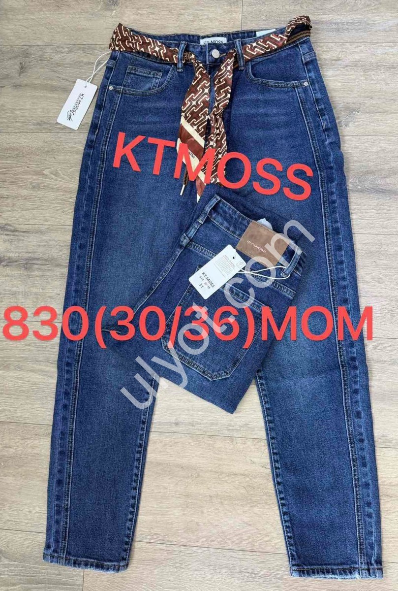 ДЖИНСЫ KT.MOSS (30-36) Т.СИНИЙ 830