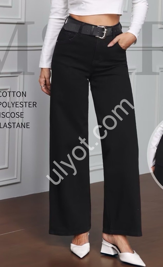 ДЖИНСЫ M.SARA (XS-XL) ЧЕРНЫЙ 5617-13