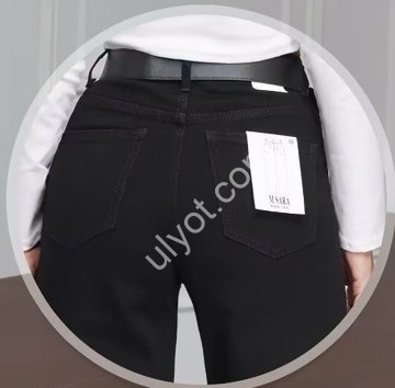 ДЖИНСЫ M.SARA (XS-XL) ЧЕРНЫЙ 5617-13