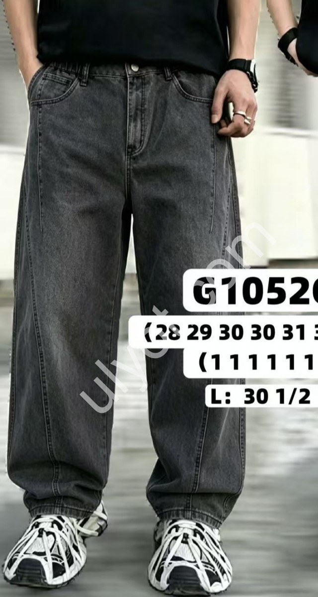 ДЖИНСИ GOD BOREST (28-36) Т.СІРИЙ 1052