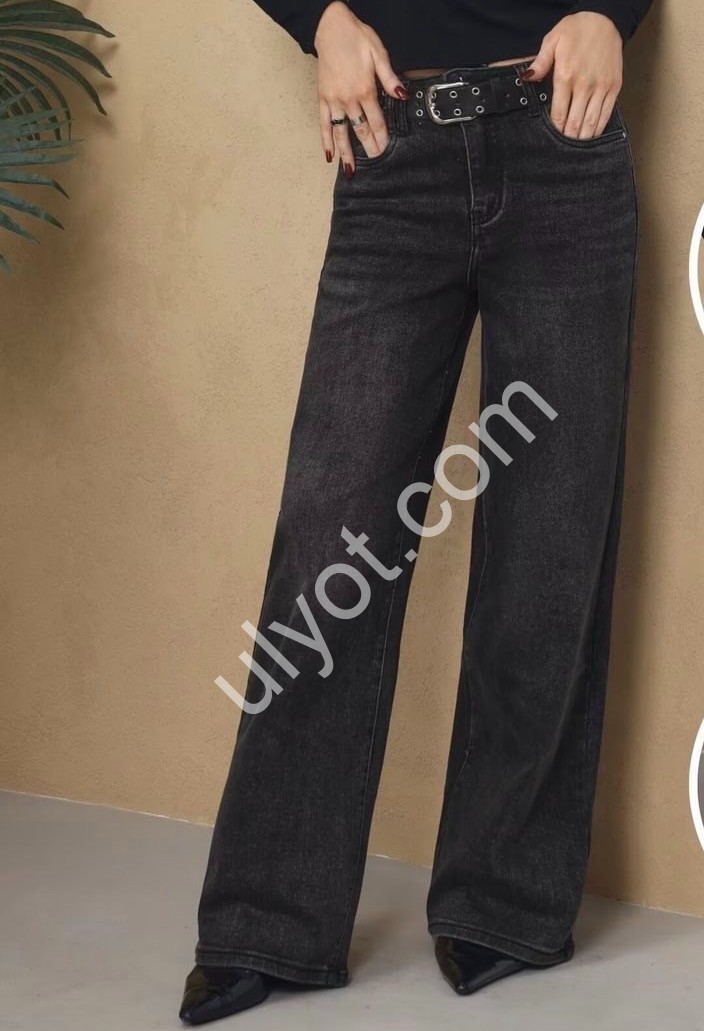 ДЖИНСЫ M.SARA (XS-XL) ГРАФИТ 5580-C