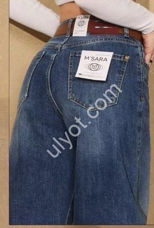 ДЖИНСЫ M.SARA (XS-XL) Т.СИНИЙ 38-Н