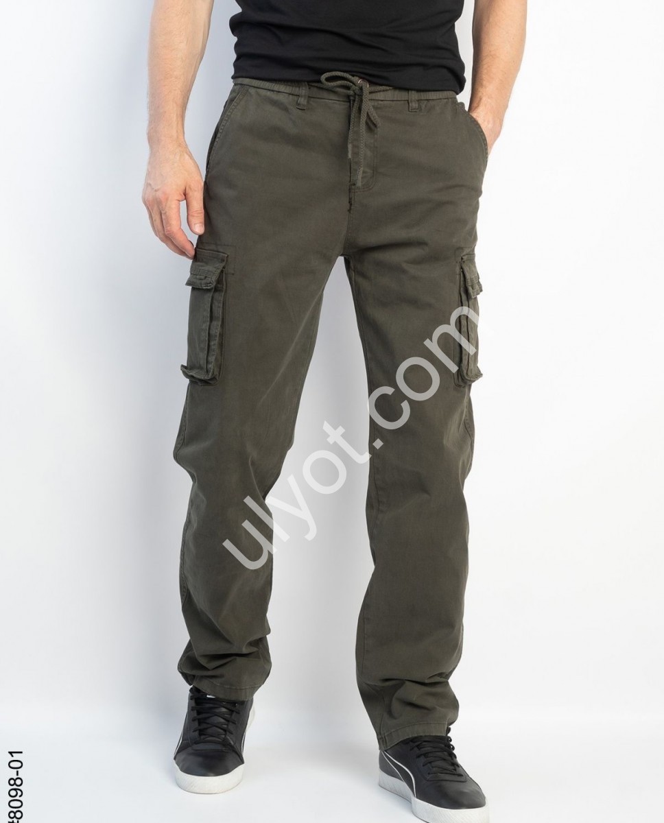 ШТАНИ (32-40) КАРГО ХАКІ 8098-01