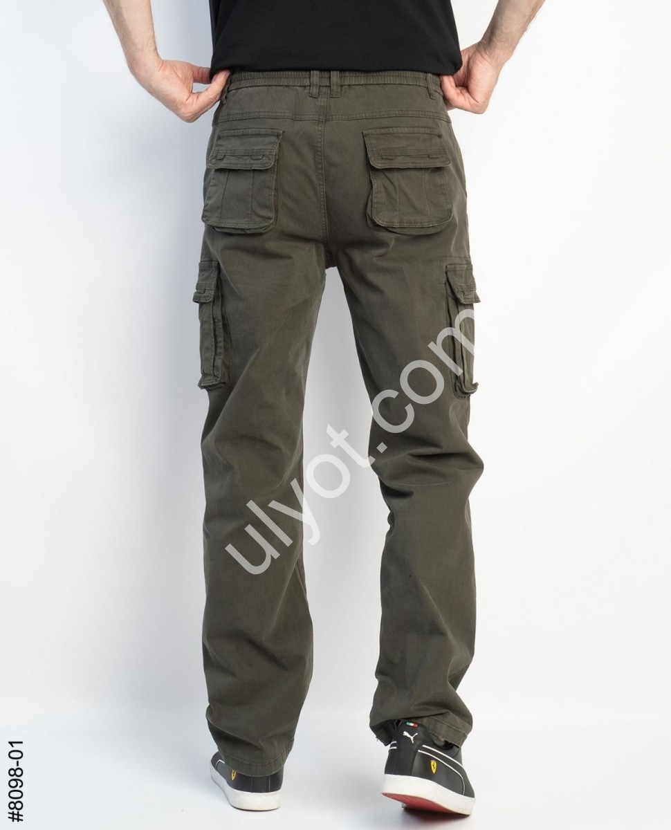 ШТАНИ (32-40) КАРГО ХАКІ 8098-01
