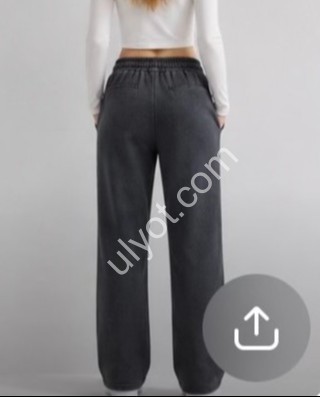 ШТАНЫ (2XL-5XL) ФЛИС ПРЯМОЙ СЕРЫЙ 9288