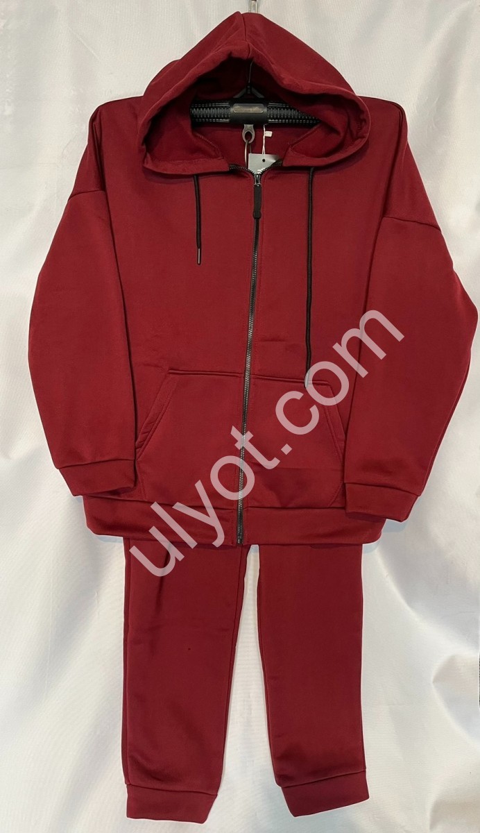 СПОРТ.КОСТЮМ (50-56) ФЛИС МАНЖЕТ БОРДО 571