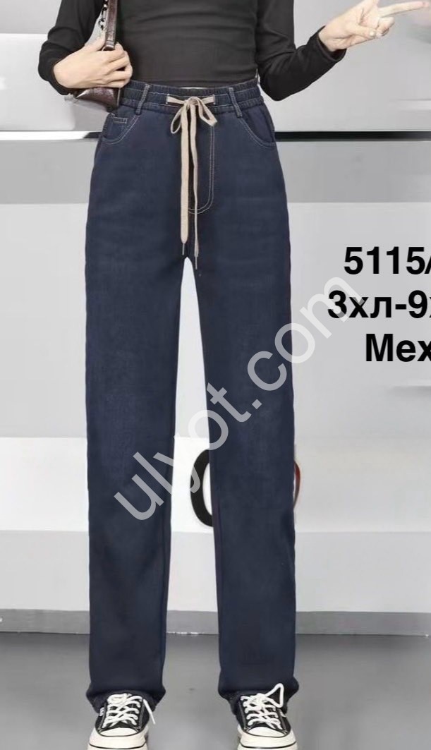 ШТАНИ (3XL-10XL) хутро Т.СИНІЙ 1115/2