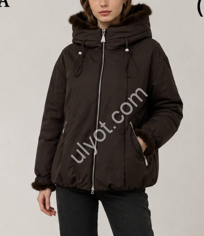 КУРТКА (S-XL) КОФЕ 9909