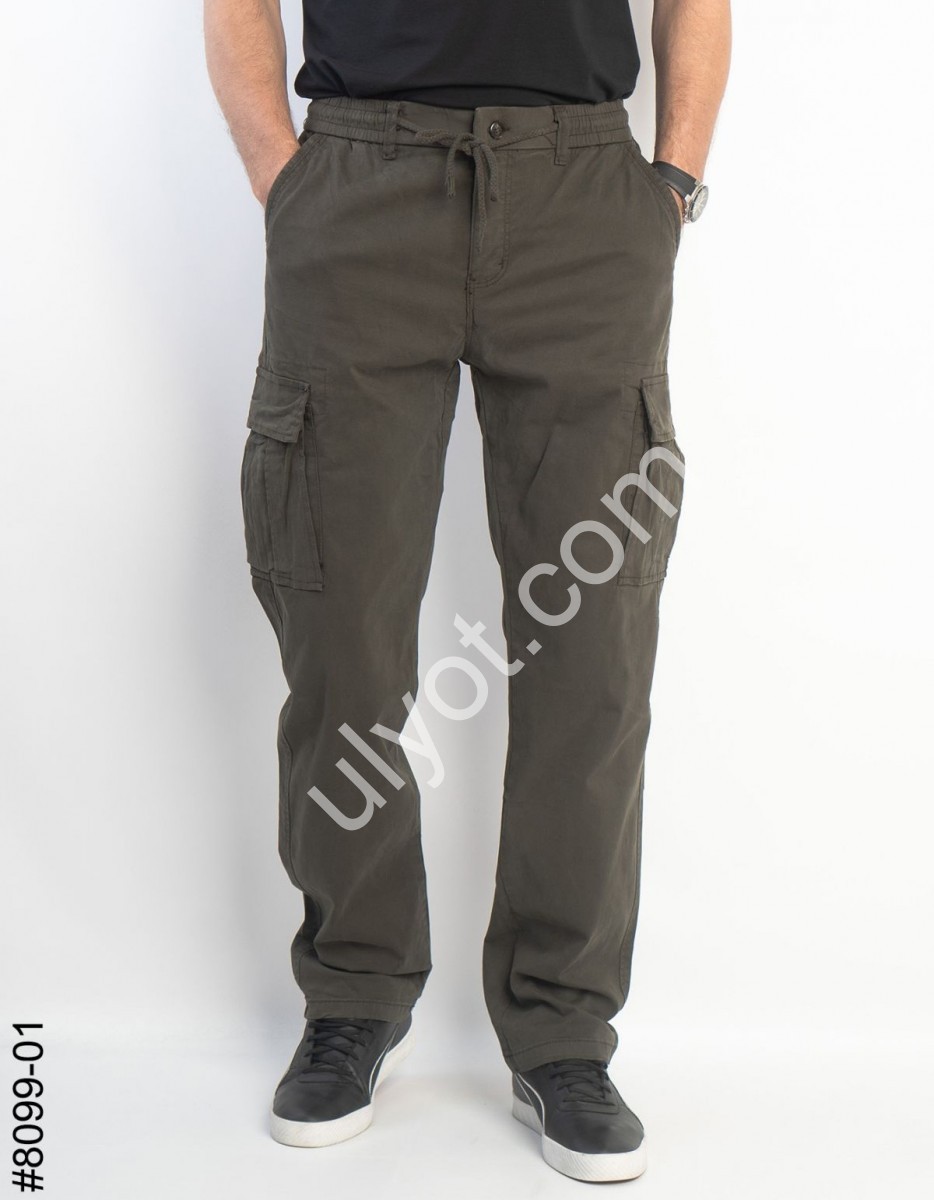 ШТАНЫ (32-40) КАРГО ХАКИ 8099-01