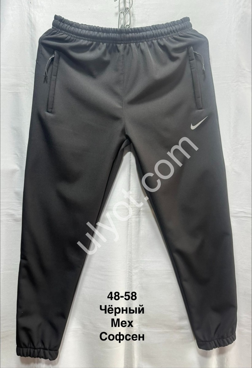СПОРТ.ШТАНИ N02 (48-56) Хутро МАНЖЕТ ЧОРНИЙ