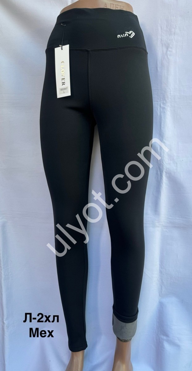 Лосини (L-2XL) Хутро Чорне 2947