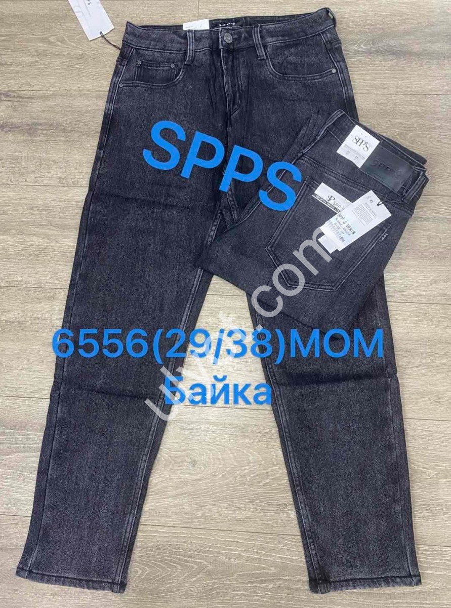 ДЖИНСЫ SPPS (29-38) БАЙКА Т.СЕРЫЙ 6556