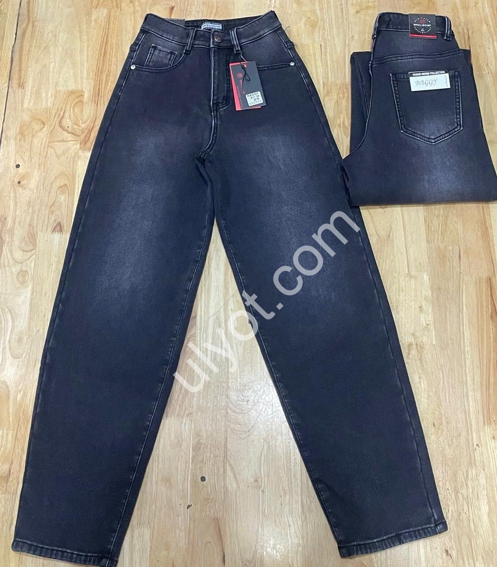 ДЖИНСЫ RELUCKY (25-30) ФЛИС ГРАФИТ B11-5