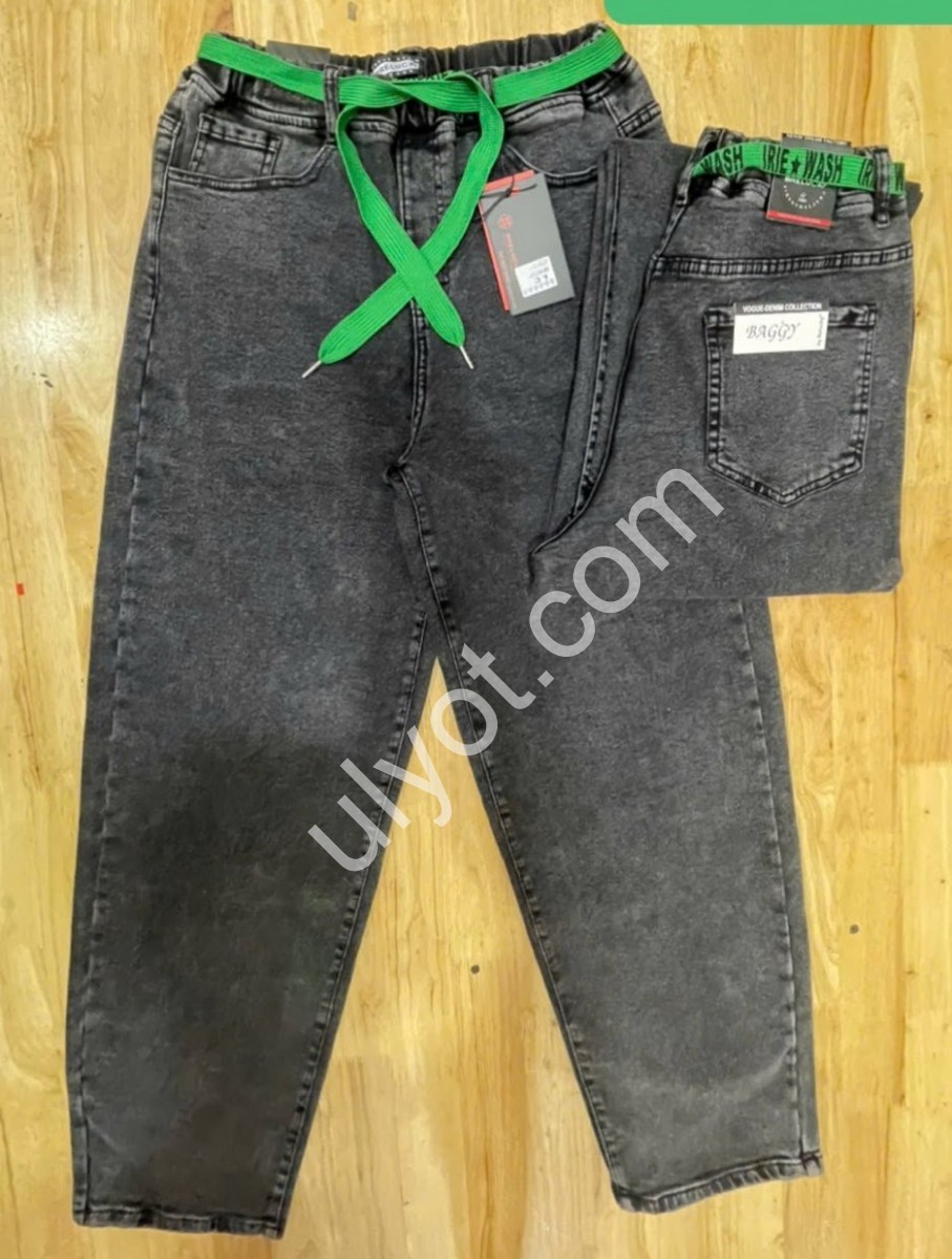 ДЖИНСЫ RELUCKY (31-38) БАЙКА СЕРЫЙ TB0298-8