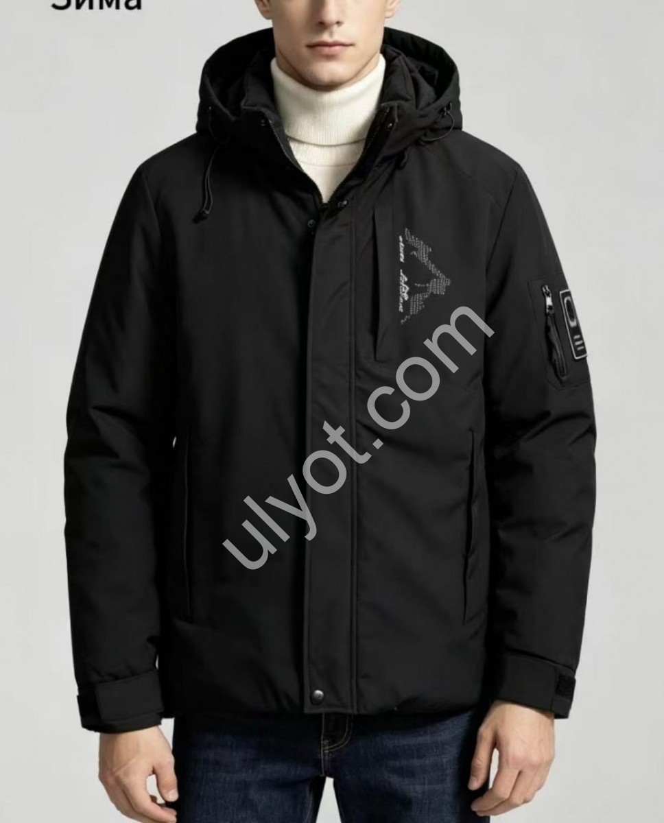 КУРТКА (XL-5XL) ЧОРНИЙ 9819