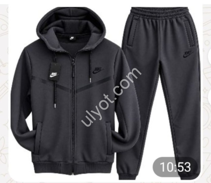 СПОРТ.КОСТЮМ N02 (46-54) ФЛИС МАНЖЕТ ГРАФИТ 