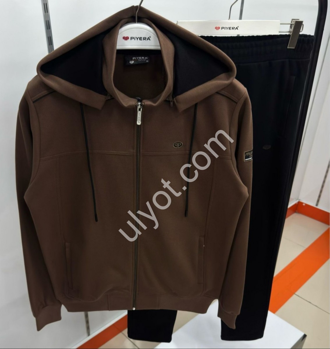 CПОРТ.КОСТЮМ ПИЕРА (M-3XL) БАЙКА ПРЯМОЙ КАПУЧИНО 5218