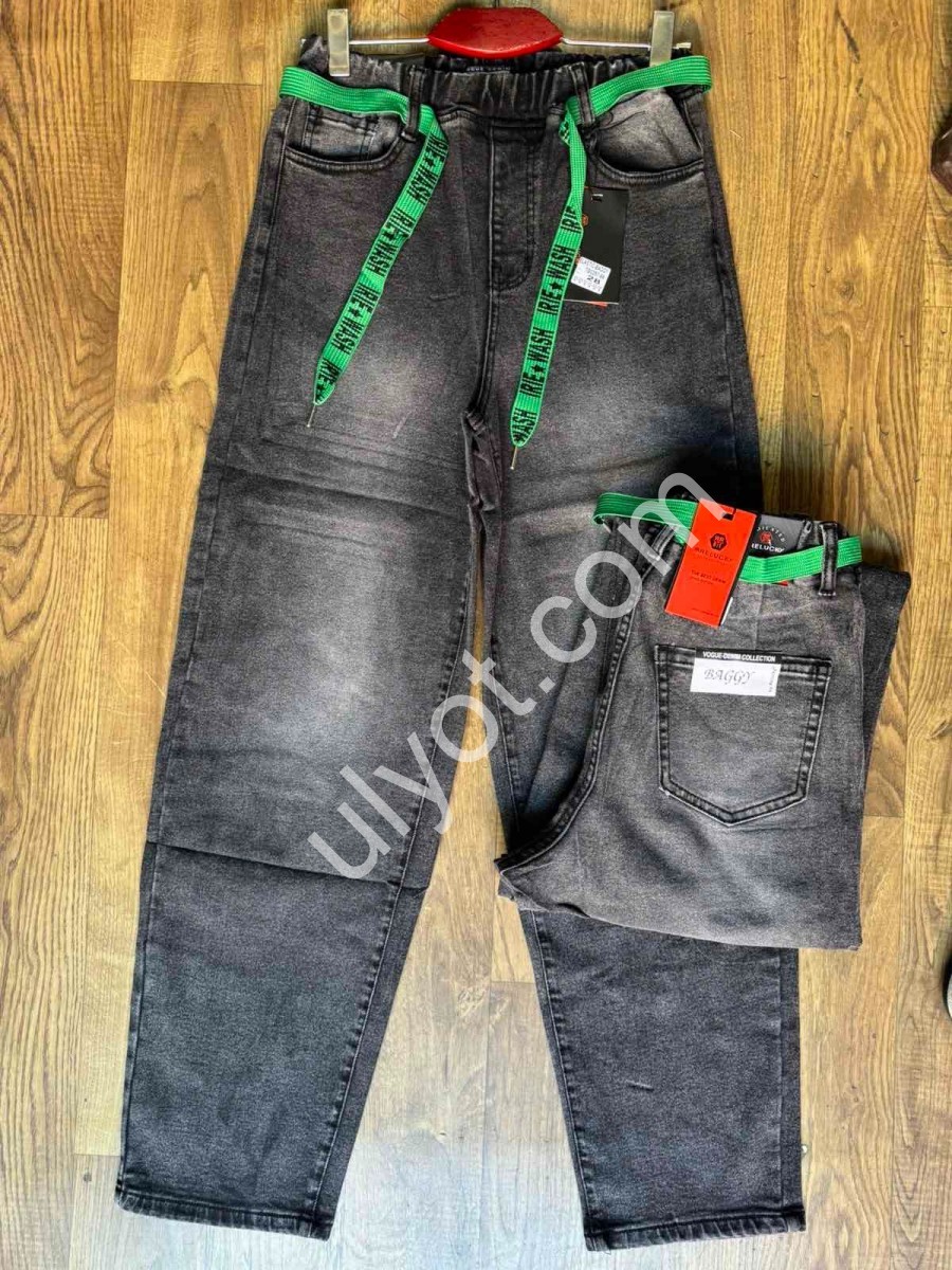 ДЖИНСЫ RELUCKY (28-33) БАЙКА СЕРЫЙ 0297-8