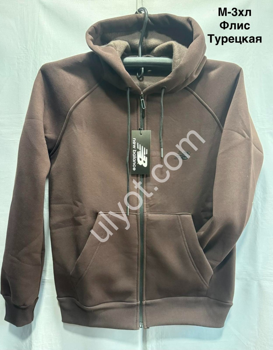 КОФТА NB02 (M-3XL) ФЛИС КОФЕ 
