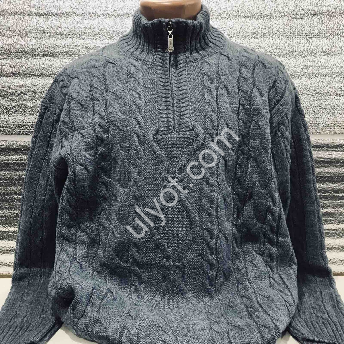 СВІТЕР DEVANTI (3XL-5XL) СІРИЙ 77114-1