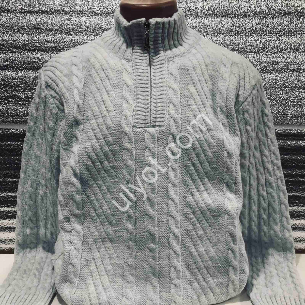 СВІТЕР DEVANTI (L-2XL) СВ.СІРИЙ 77103-1